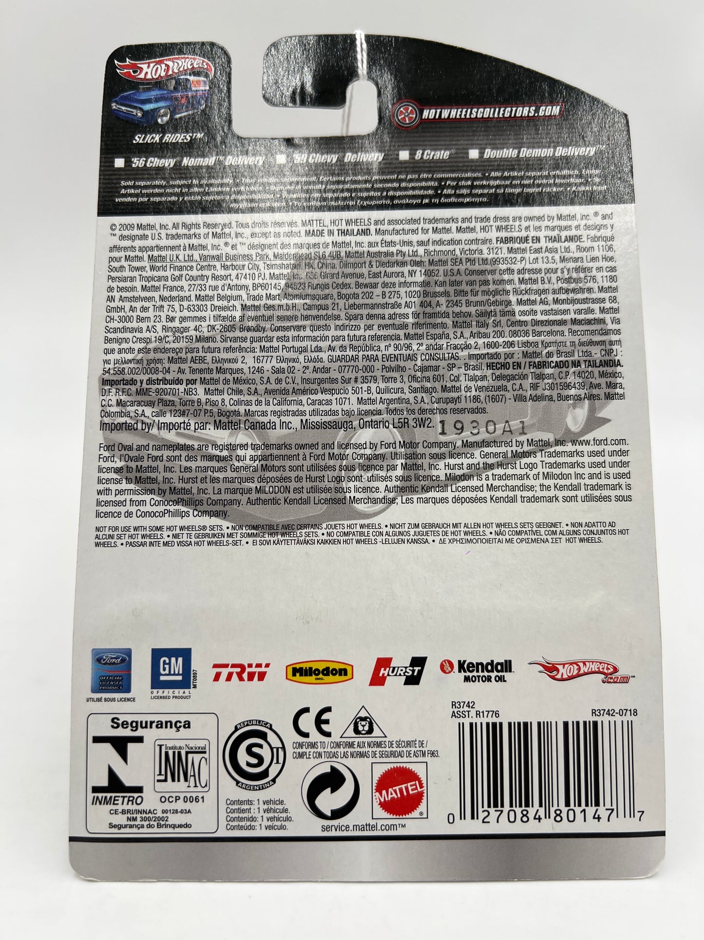 Hot Wheels Slick Rides #28 59 Chevy Delivery Hurst Cream/Black 243A