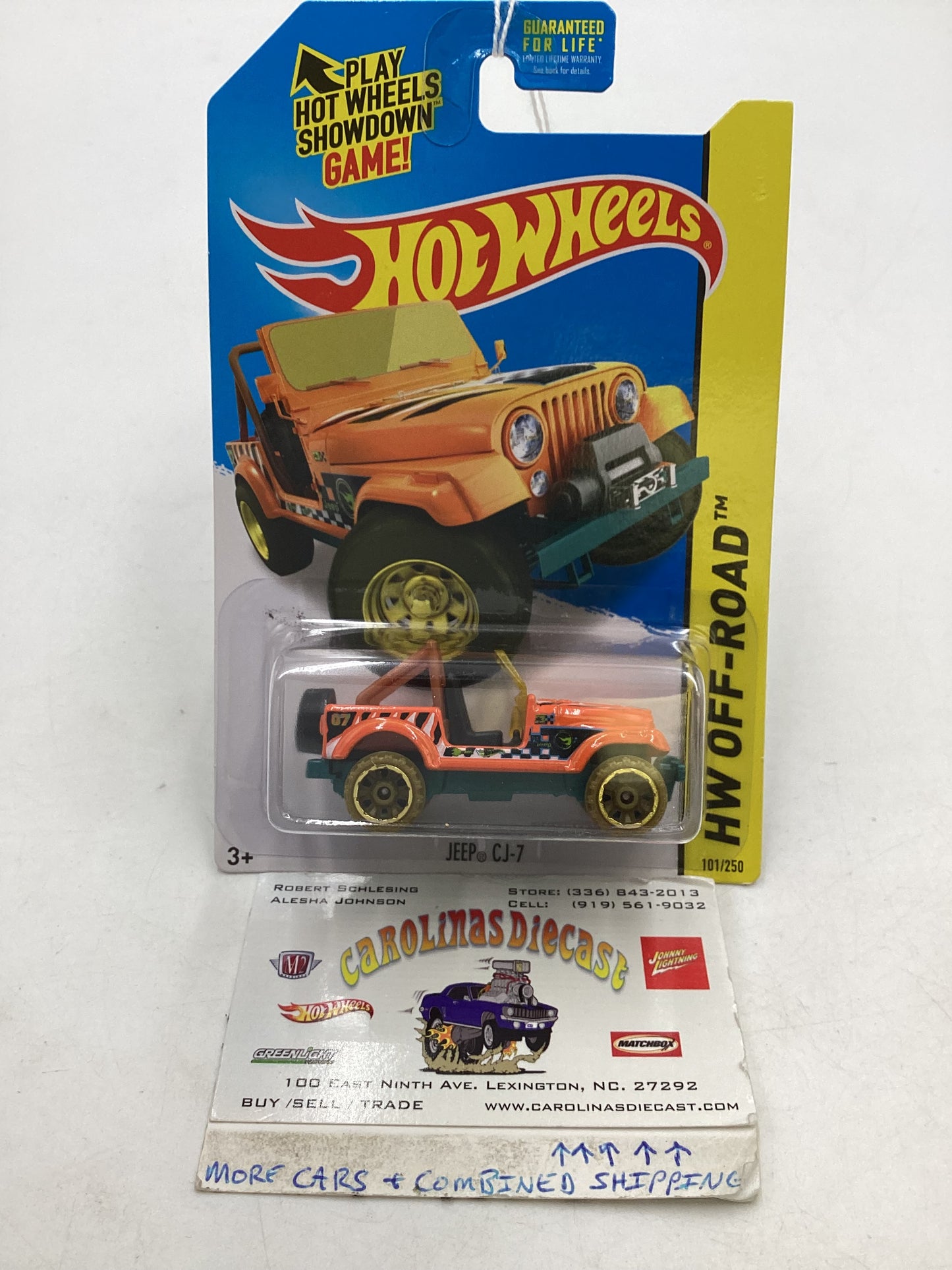 2015 Hot Wheels Treasure Hunt #101 Jeep CJ-7 Orange 277D