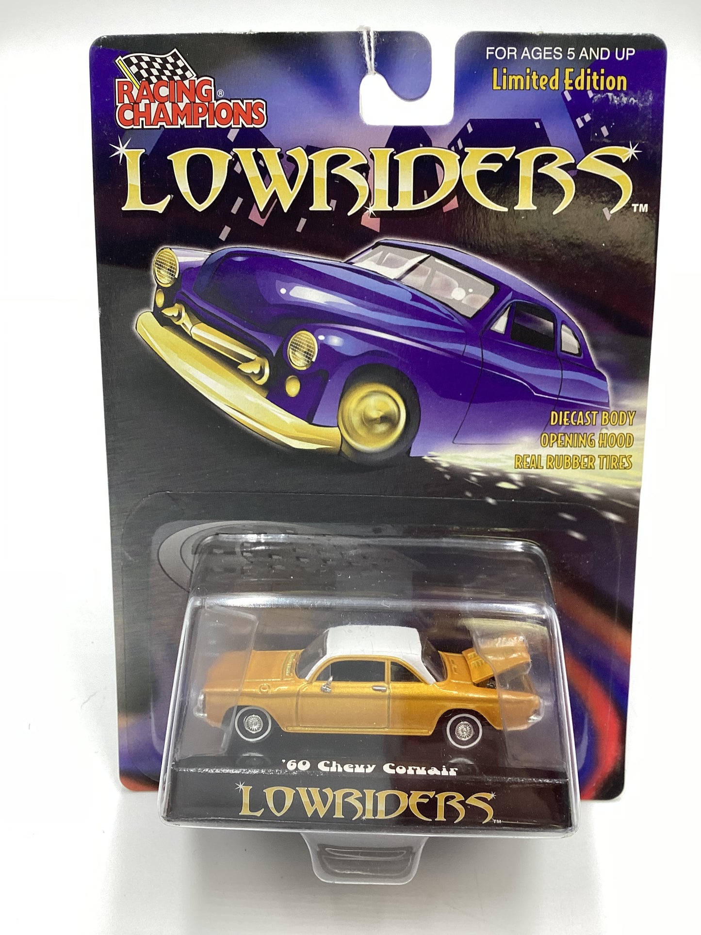 Racing Champions Lowriders 60 Chevy Corvair Gold