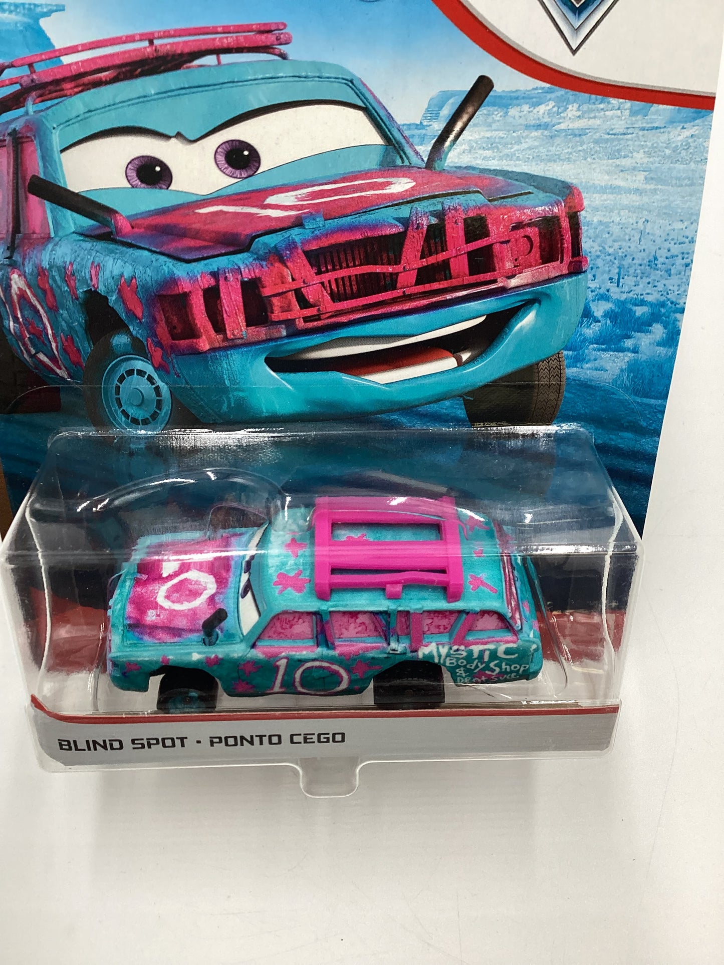 Disney Pixar Cars Thunder Hollow Blind Spot Blue/Pink VHTF