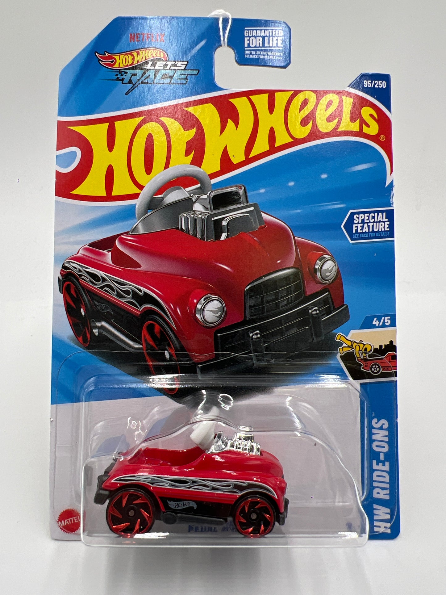2025 Hot Wheels D Case Treasure Hunt #95 Pedal Driver Red 274C