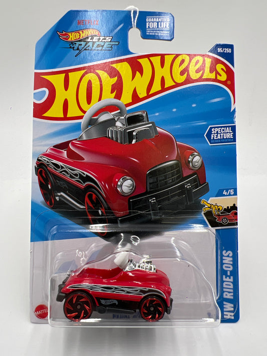 2025 Hot Wheels D Case Treasure Hunt #95 Pedal Driver Red 274C