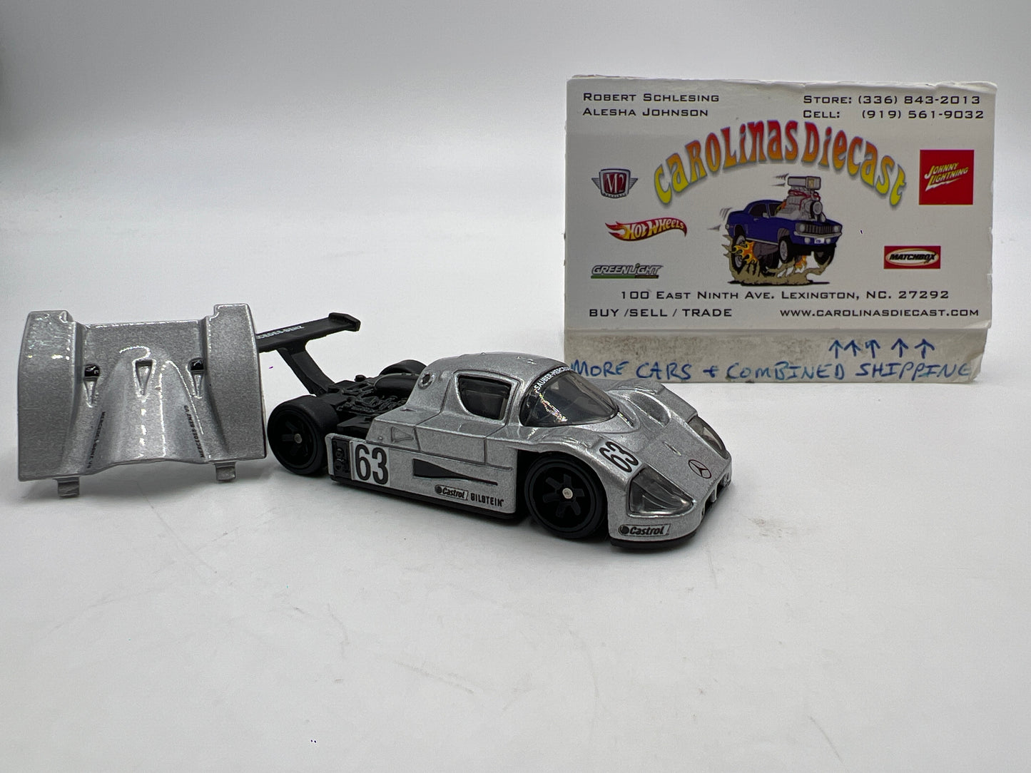 Hot Wheels Diorama Premium Sauber-Mercedes C9 Silver Loose