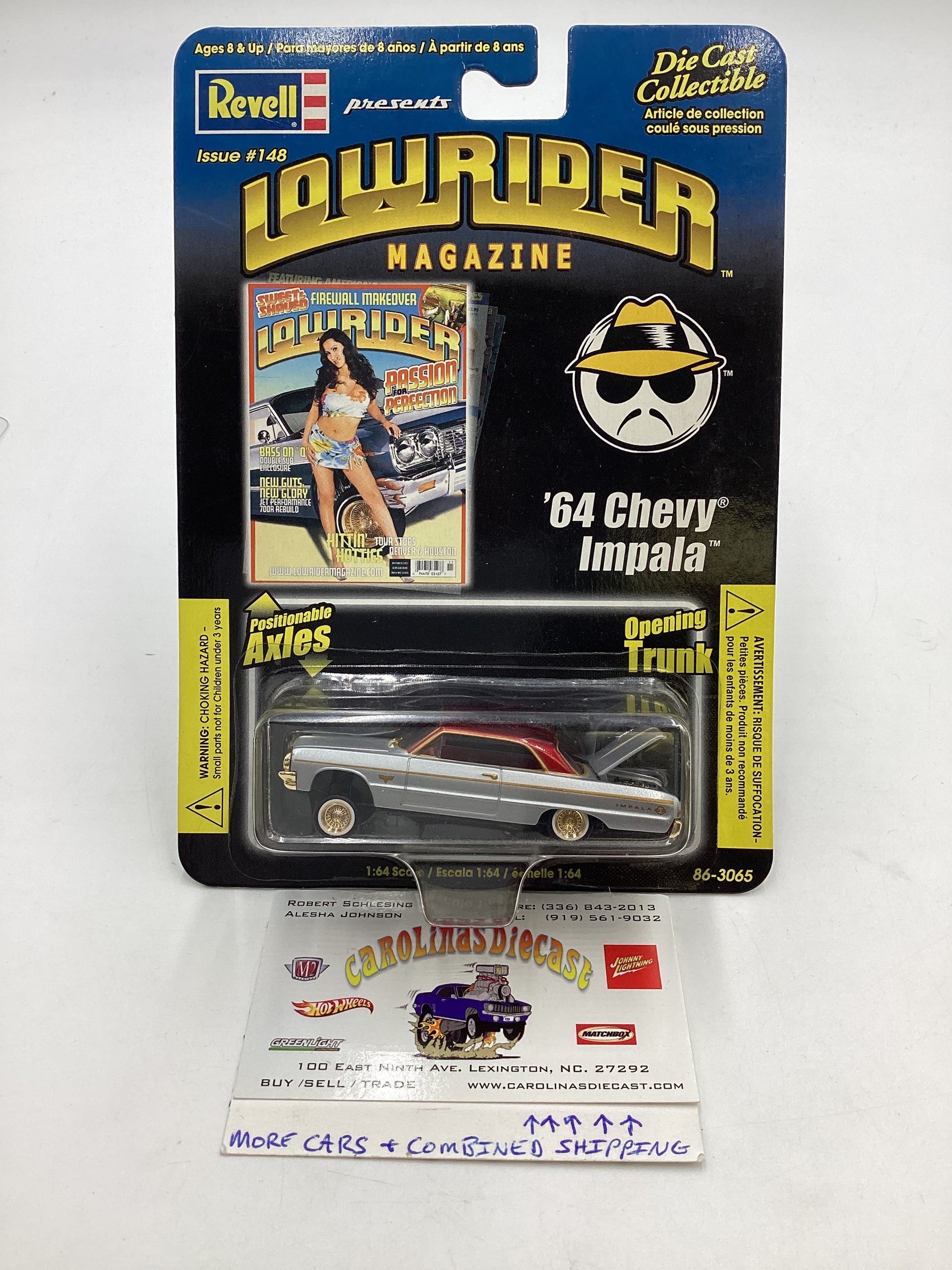 Revell 2004 Lowrider Magazine VHTF 64 Chevy Impala with protector 