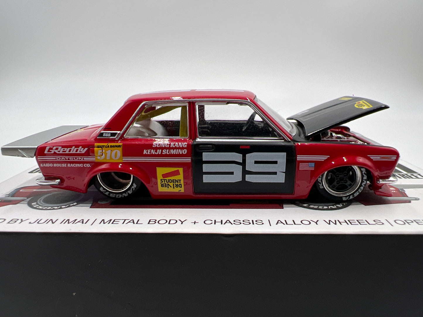 Mini GT Kaido House #003 Datsun 510 Pro Street Red