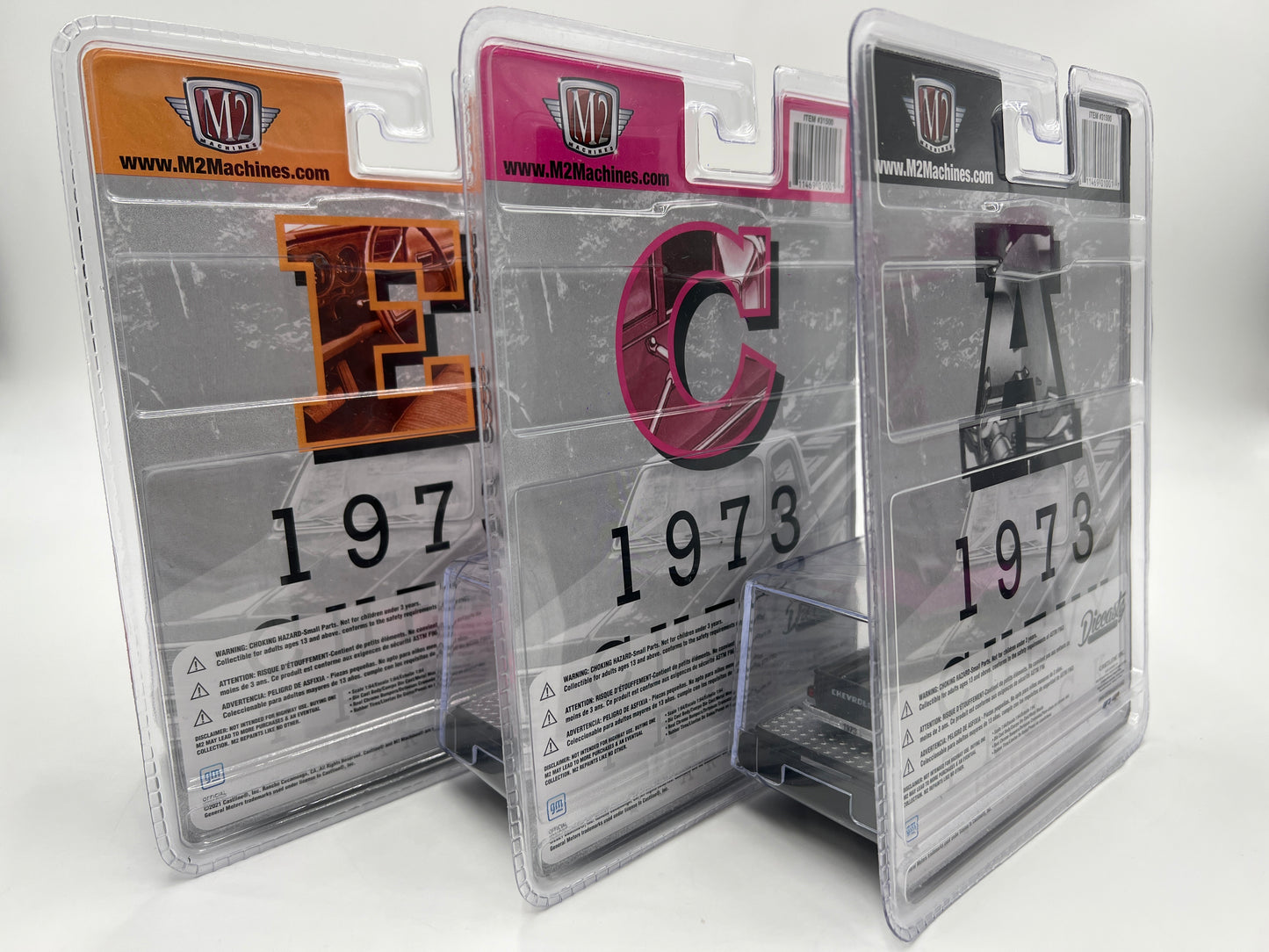 M2 Machines Diecastz 1973 Chevy Trucks Full Set Of 8 RZ02