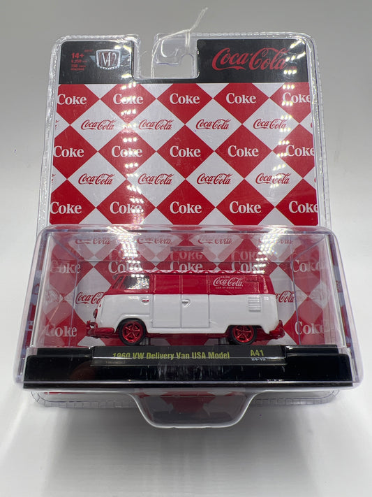 M2 Machines Coca Cola CHASE 1960 VW Delivery Van USA Model Red/White A41