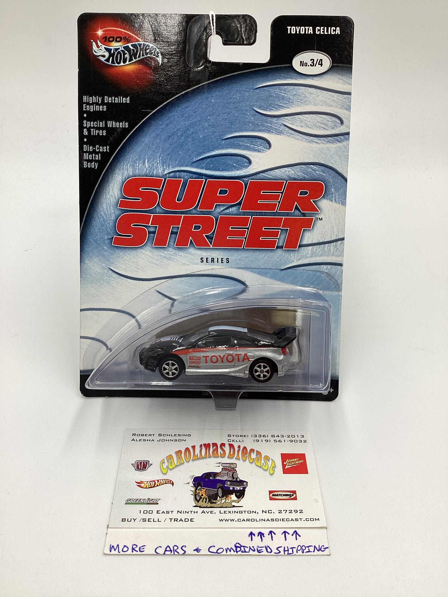 Hot Wheels 100% Super Street #3 Toyota Celica Black/Silver 242G