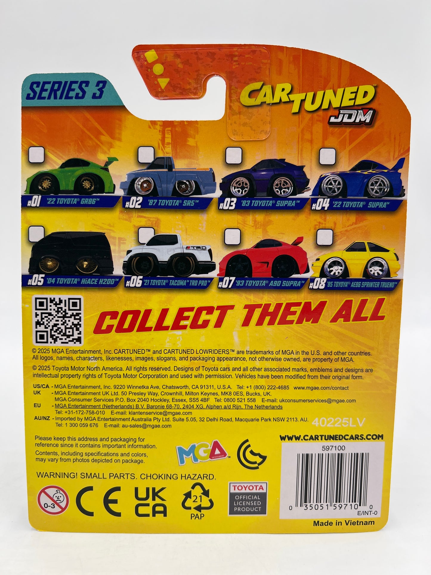 2025 MGA Car Tuned JDM Series 3 #1 22 Toyota GR86 Green