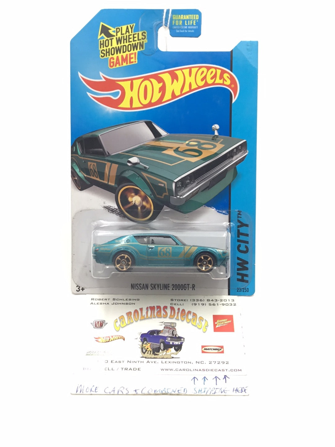 2014 Hot Wheels #23 Nissan Skyline 2000GT-R