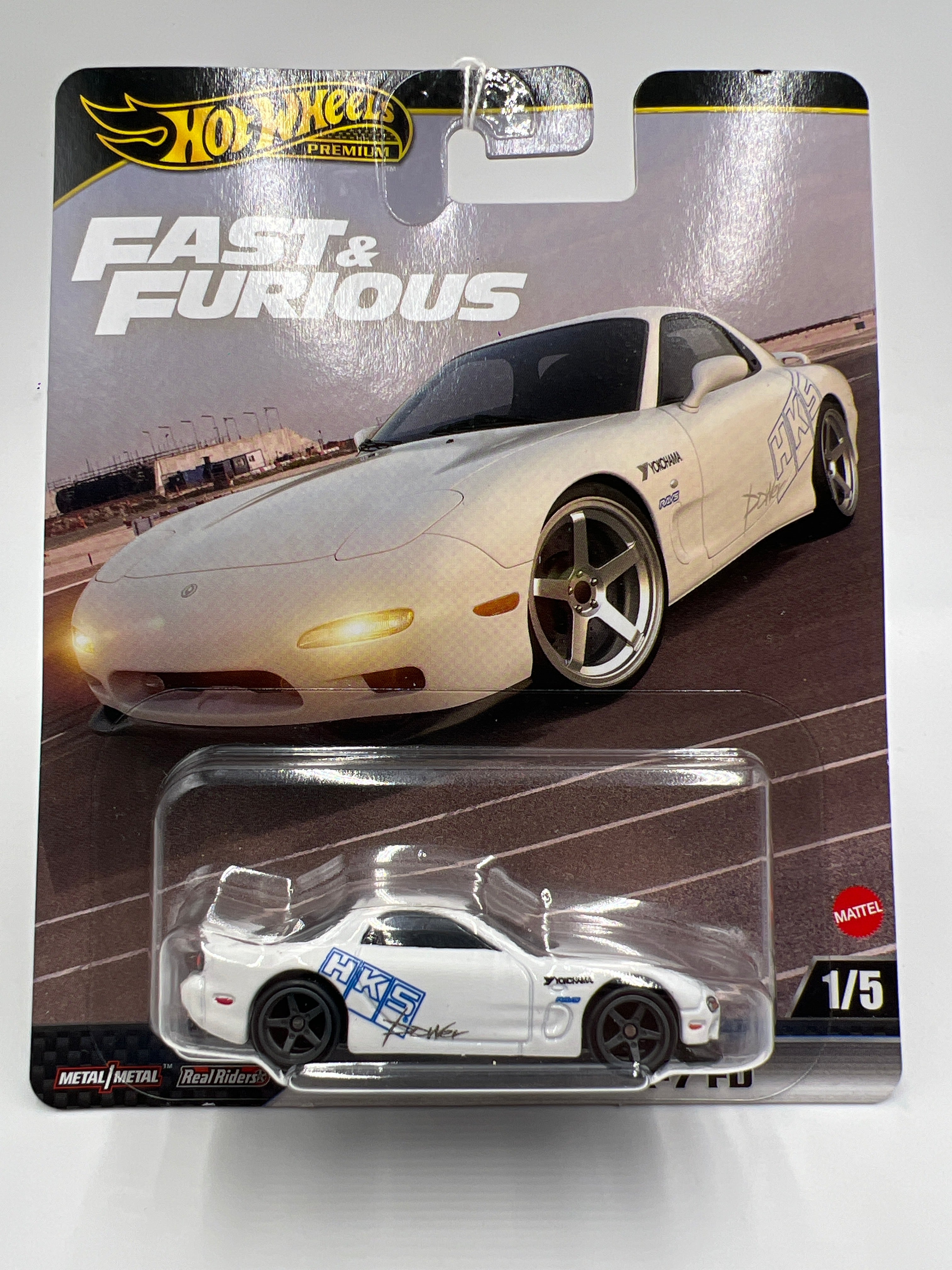 2025 Hot Wheels Premium Fast & Furious #1 Mazda RX-7 FD White 246L