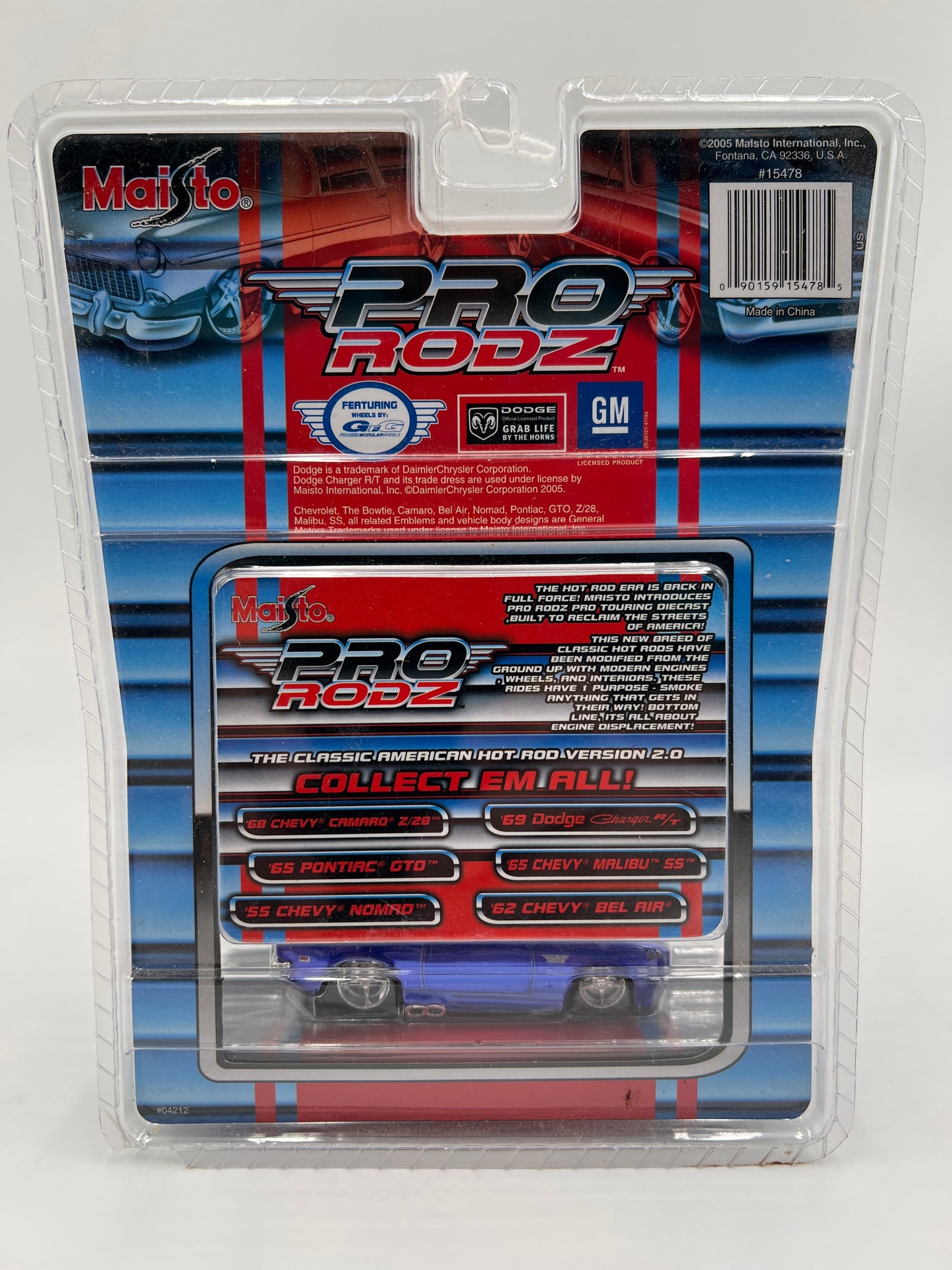 Maisto Pro Rodz Pro-Touring 68 Chevy Camaro Z/28 Blue 216A