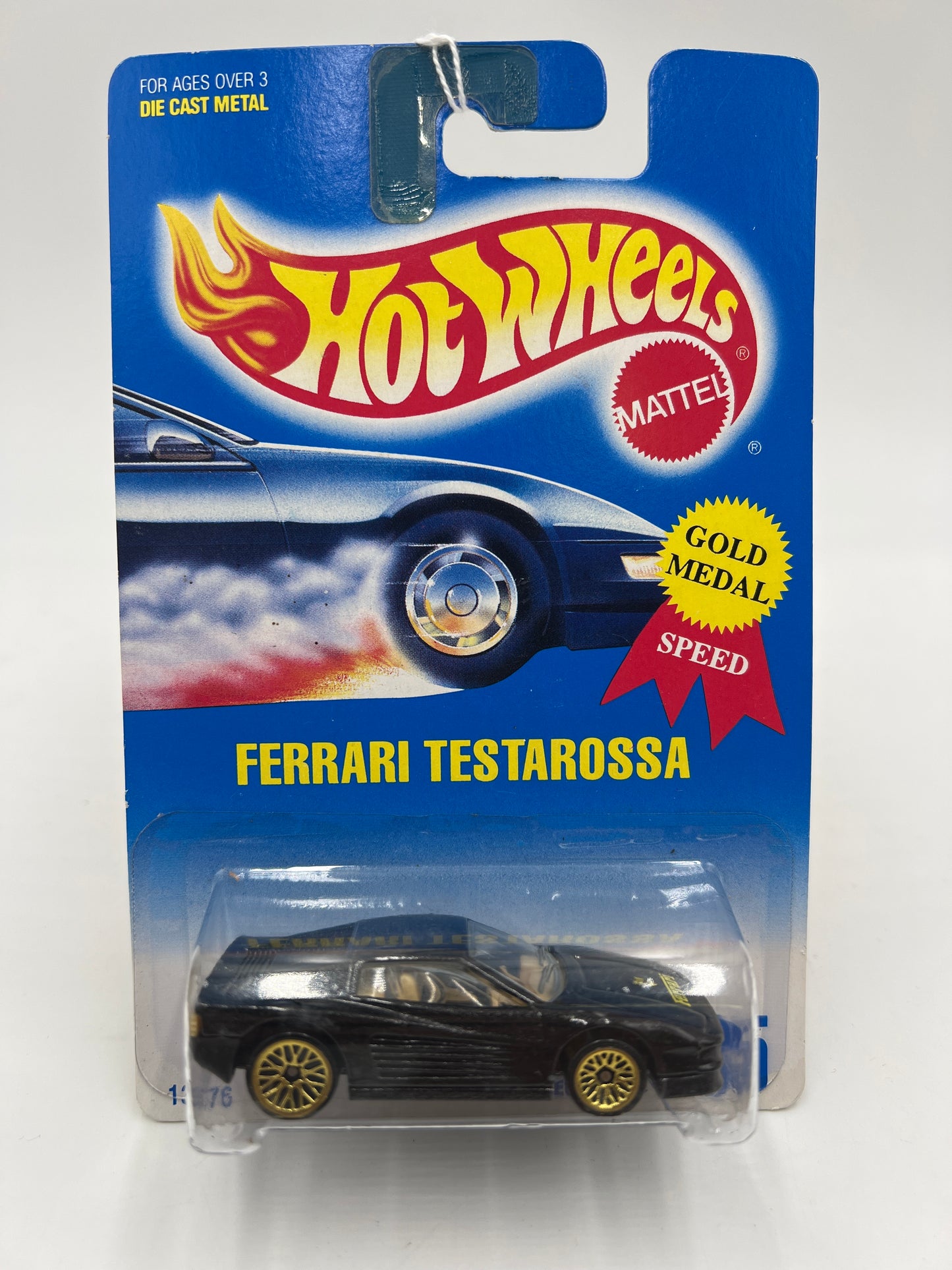 1992 Hot Wheels Gold Metal Speed #35 Ferrari Testarossa Mesh Wheels