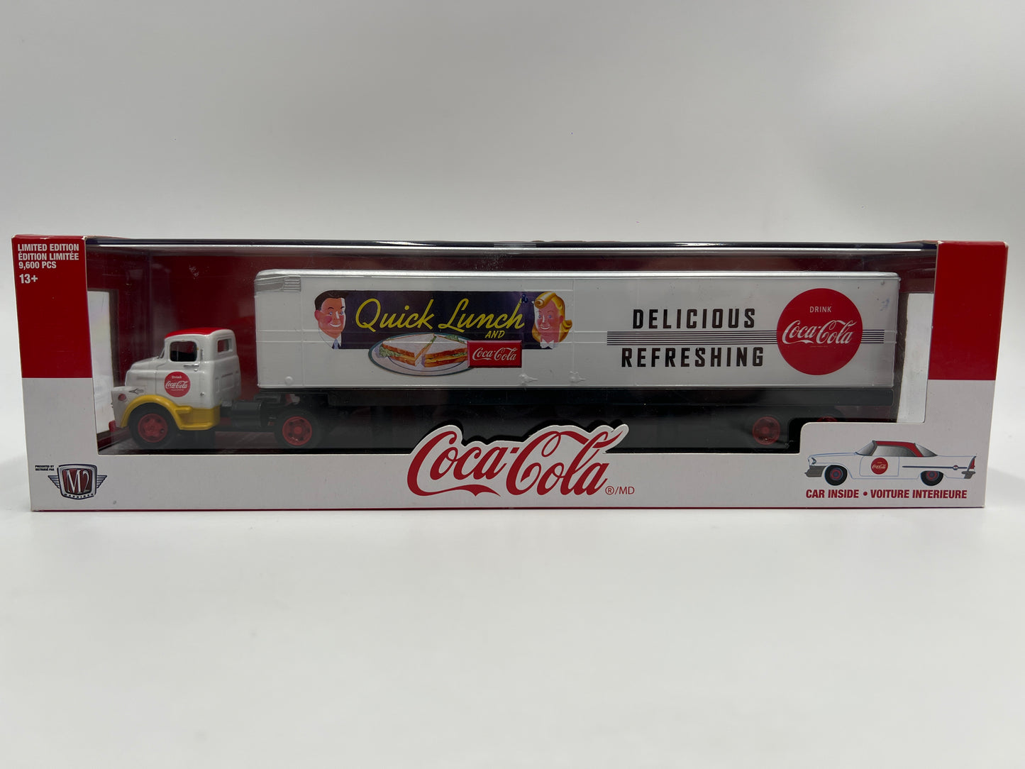 M2 Machines Auto Haulers Coca Cola 1957 Dodge COE & 1957 Chrysler 300C QL01
