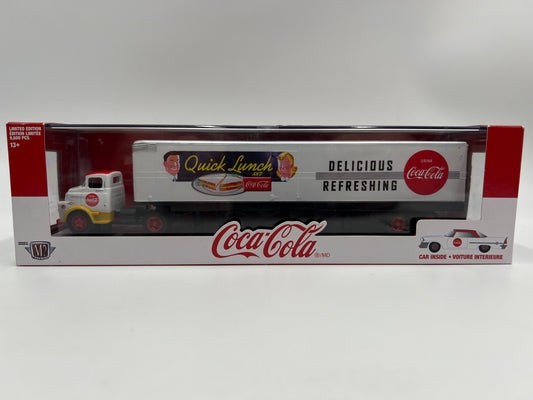 M2 Machines Auto Haulers Coca Cola 1957 Dodge COE & 1957 Chrysler 300C QL01