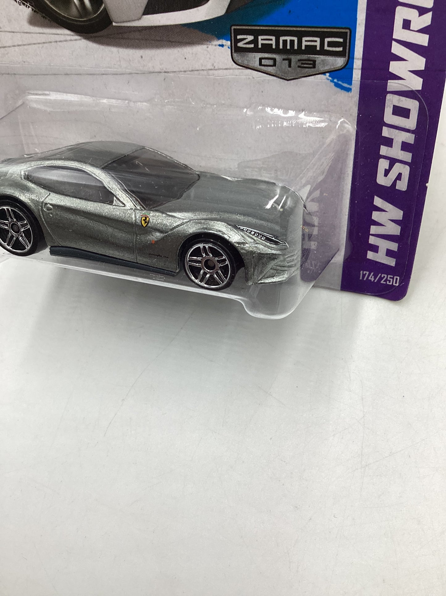 2013 Hot Wheels #174 Zamac FerrariF12Berlinetta with protector