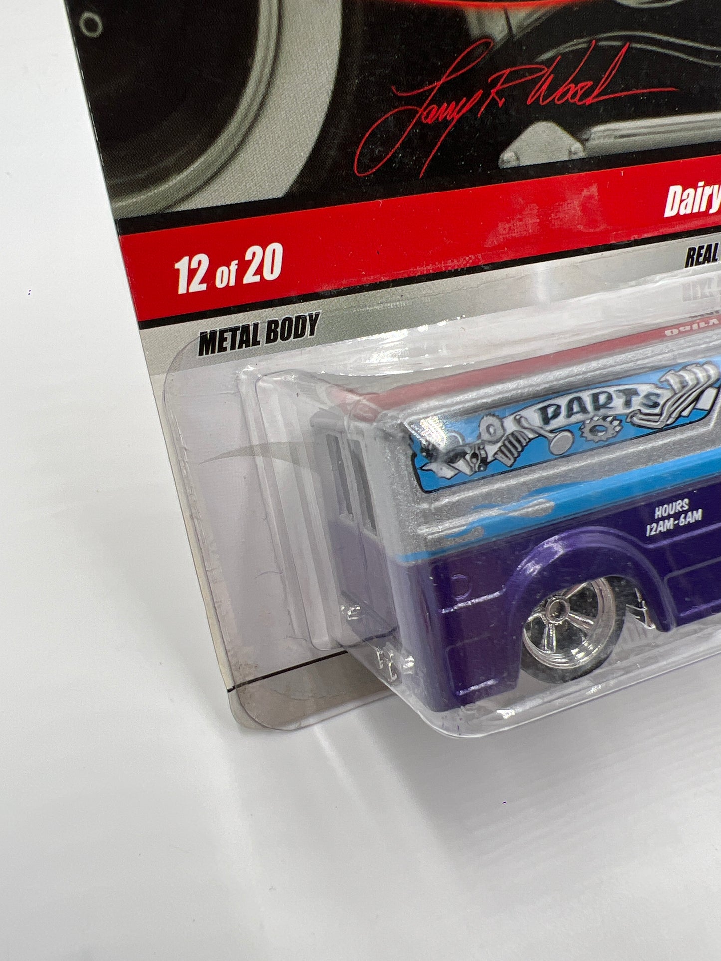 Hot Wheels Premium Larrys Garage #12 Dairy Delivery Purple/Silver