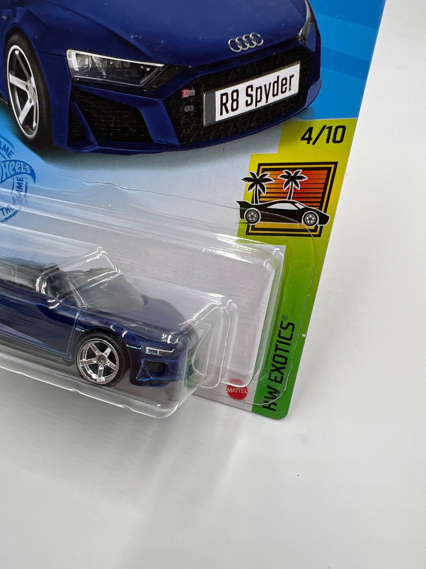 2021 Hot Wheels Super Treasure Hunt #211 2019 Audi R8 Spyder Blue W/Protector