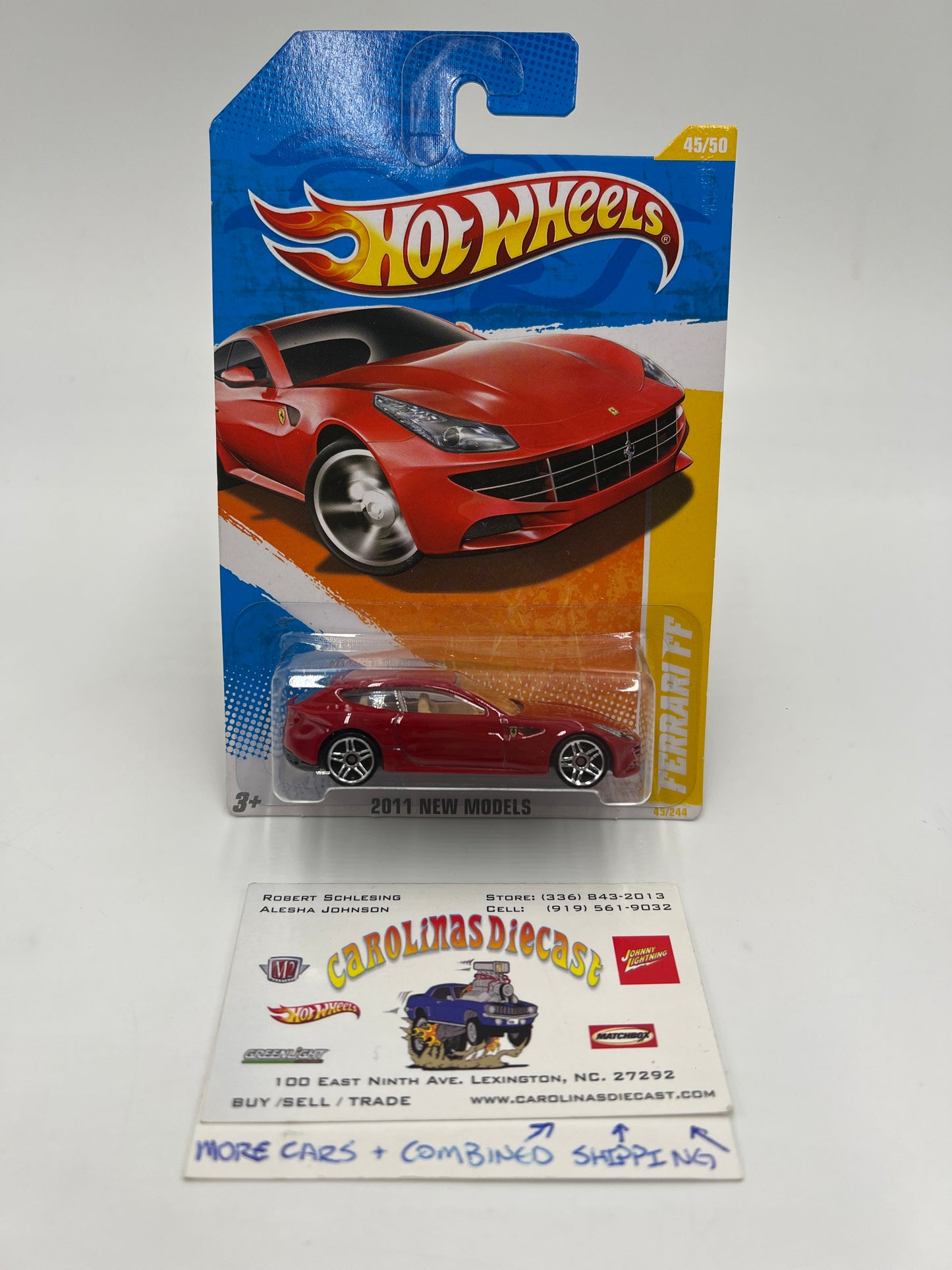 2011 Hot Wheels New Models #45 Ferrari FF Red W/Protector #2