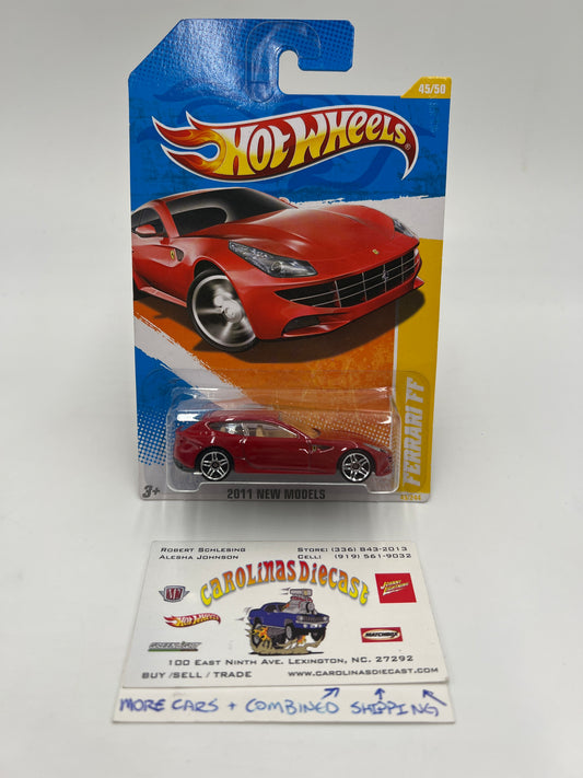 2011 Hot Wheels New Models #45 Ferrari FF Red W/Protector #2