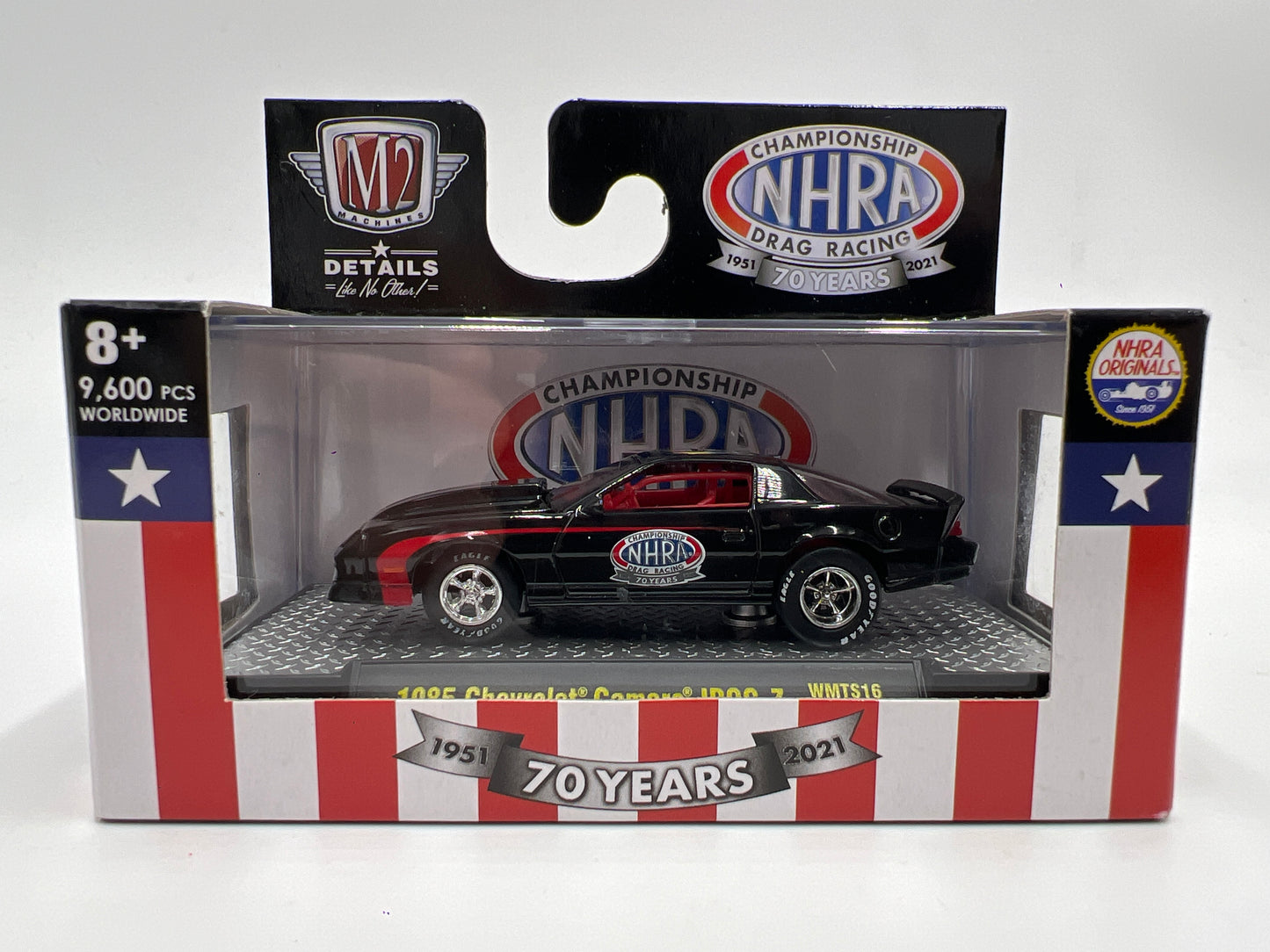 M2 Machines Walmart Exclusive NHRA 1985 Chevrolet Camaro IROC-Z Black WMTS16