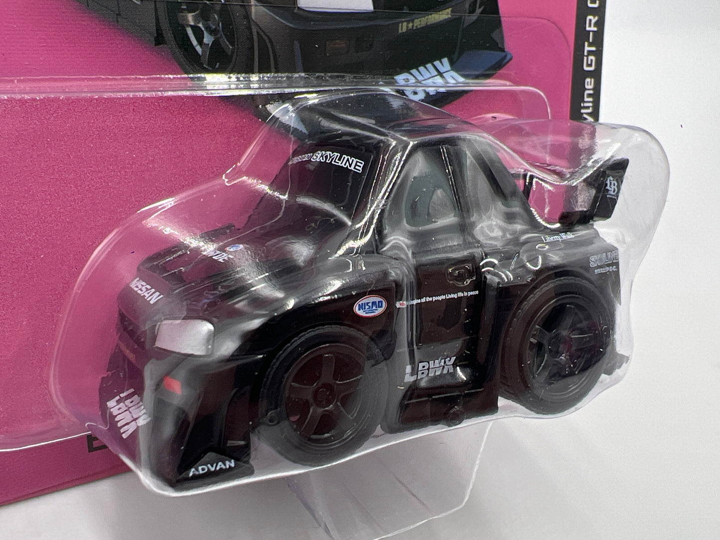 Mini GT Qube Carz Liberty Walk #4 Nissan GT-R R34 LB-ER34 Super Silhouette Skyline Black 177G