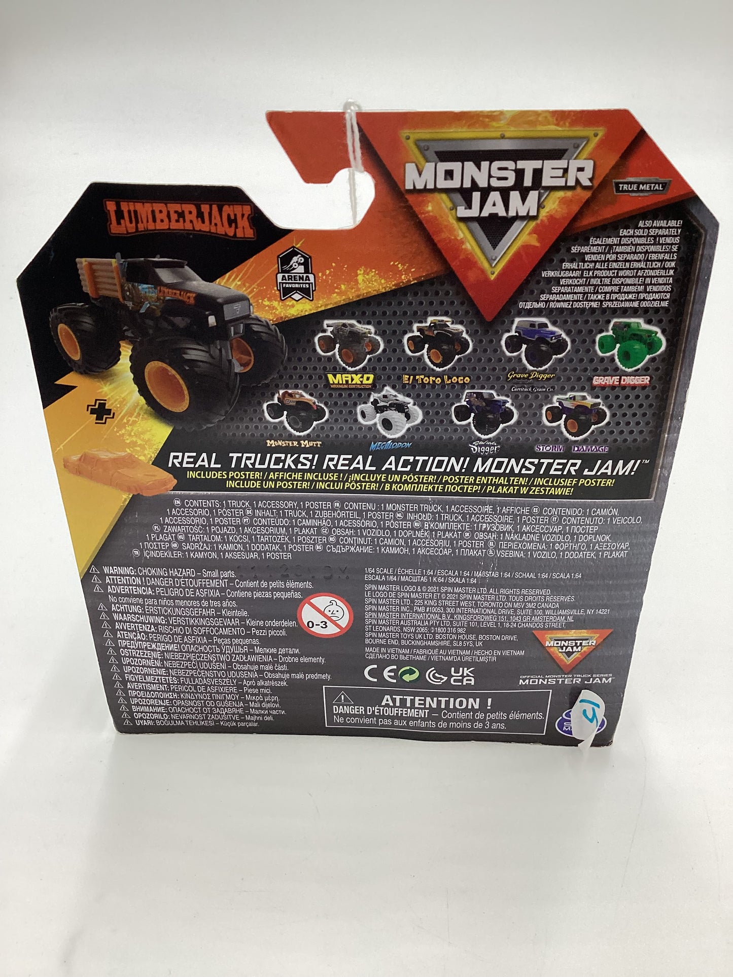 2022 Monster Jam Series 22 Lumberjack Black 127D