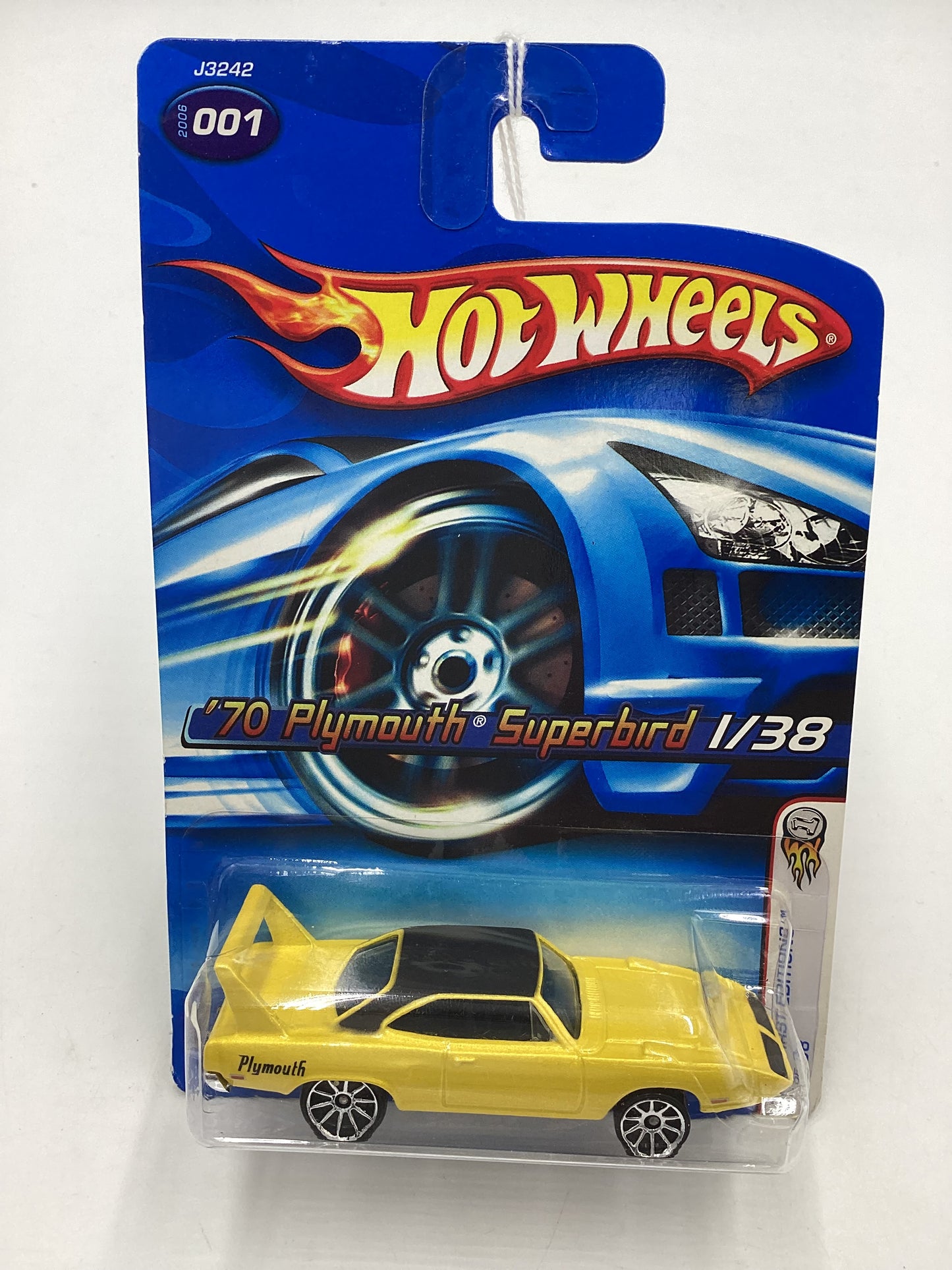 2006 Hot Wheels First Editions #001 70 Plymouth Superbird yellow 39C