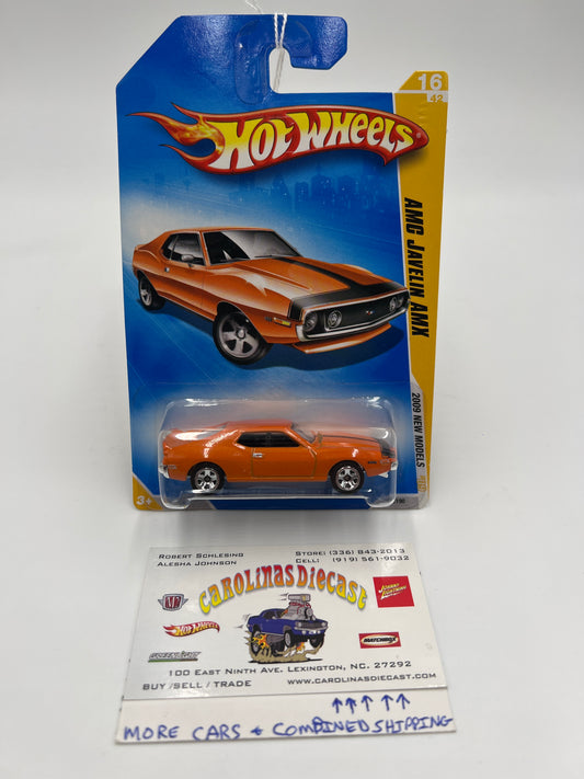 2009 Hot Wheels New Models #16 AMC Javelin AMX Orange 46A