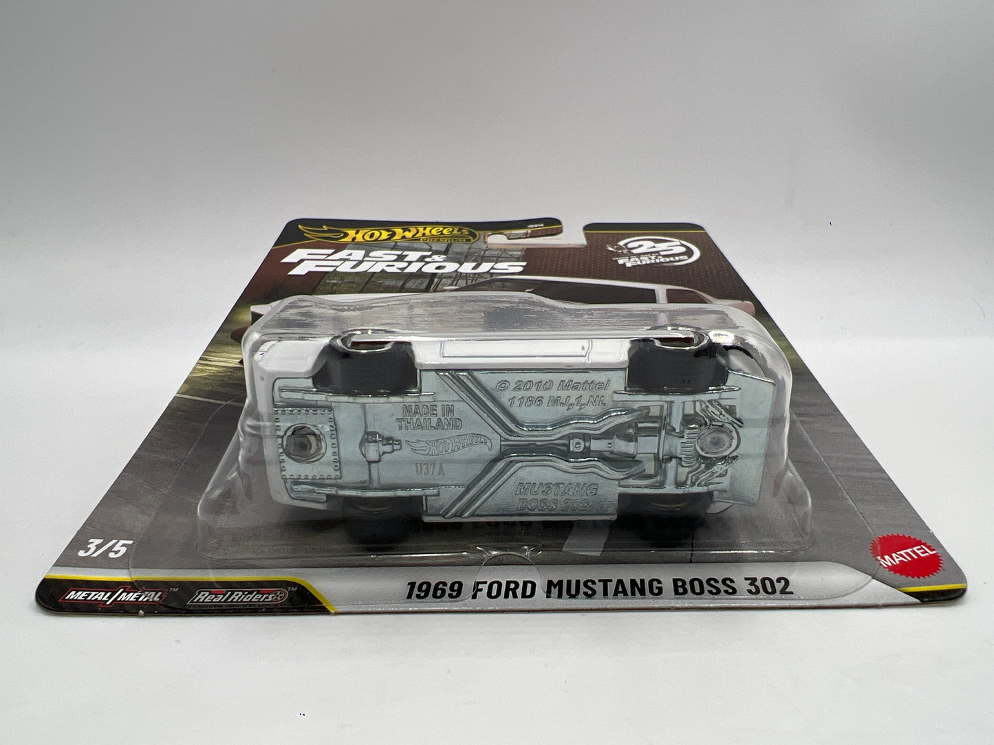 2026 Hot Wheels Premium Fast & Furious 25th Anniversary #3 1969 Ford Mustang Boss 302 White 249B