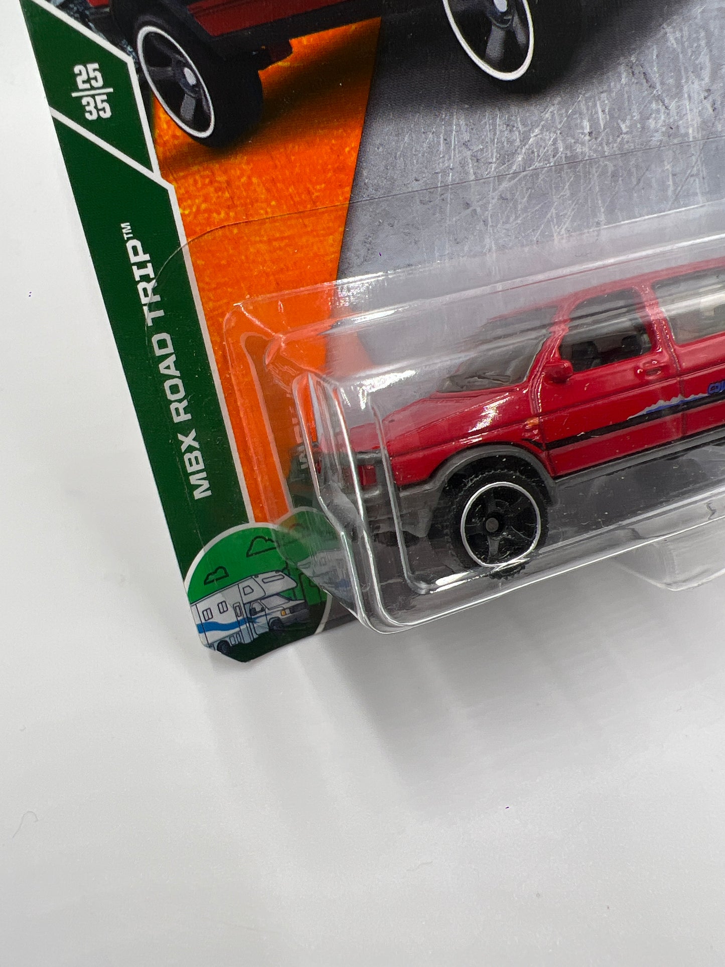 Matchbox 65th Anniversary #99 MBX Road Trip 90 Volkswagen Golf Country Red 214E