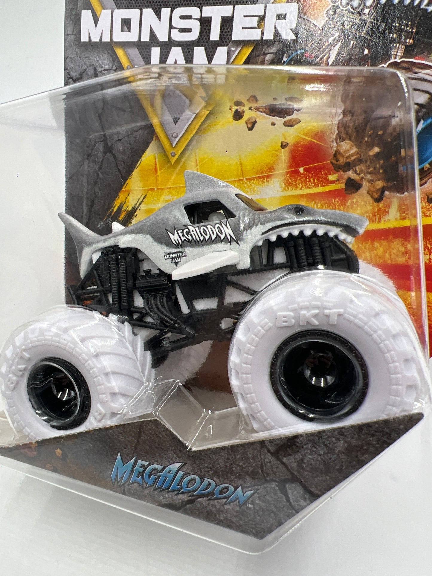 Monster Jam Series 1 Megalodon Gray W/White Tires 127A
