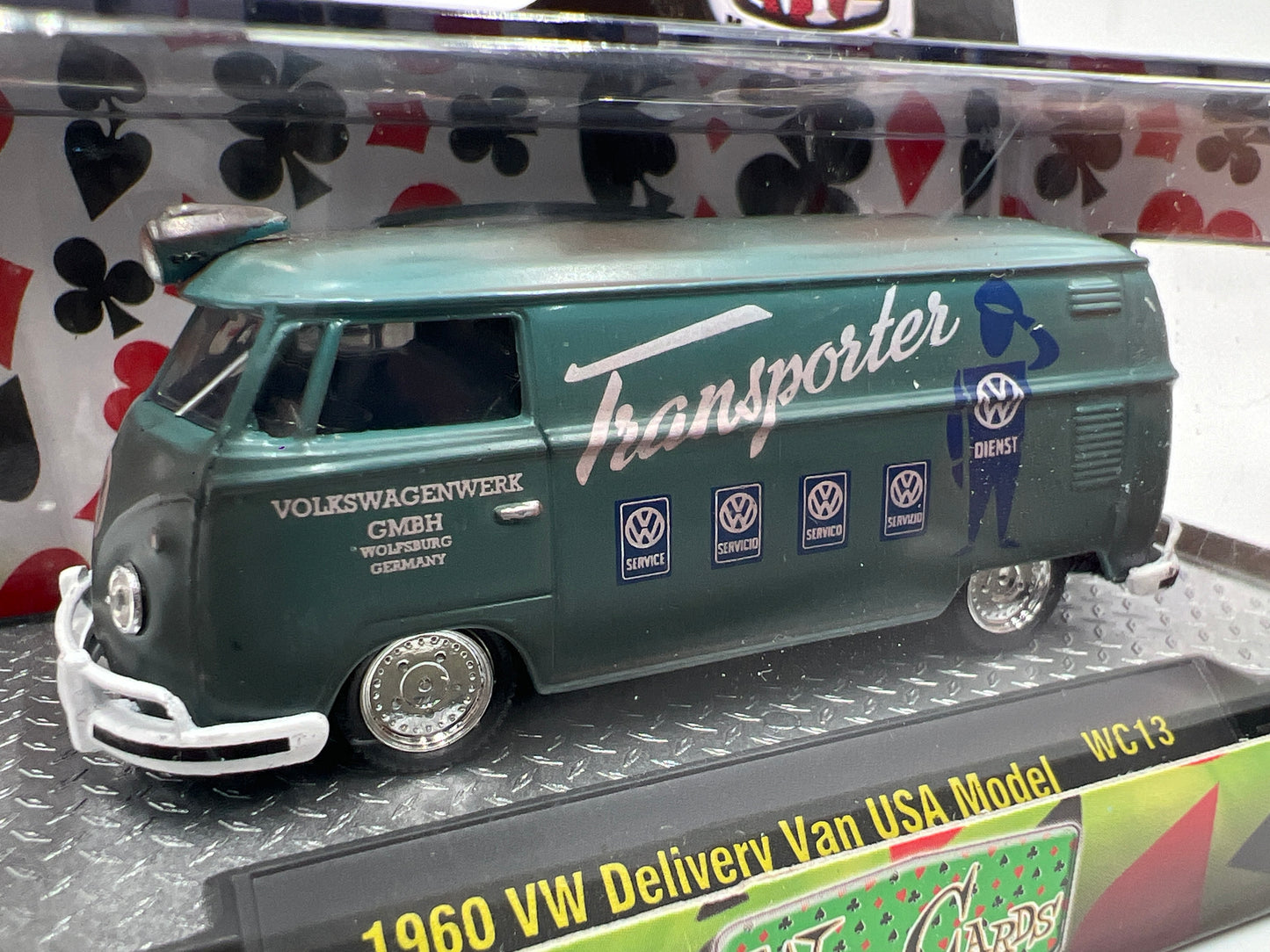 M2 Machines Wild Cards 1/3480 1960 VW Delivery Van USA Model WC13