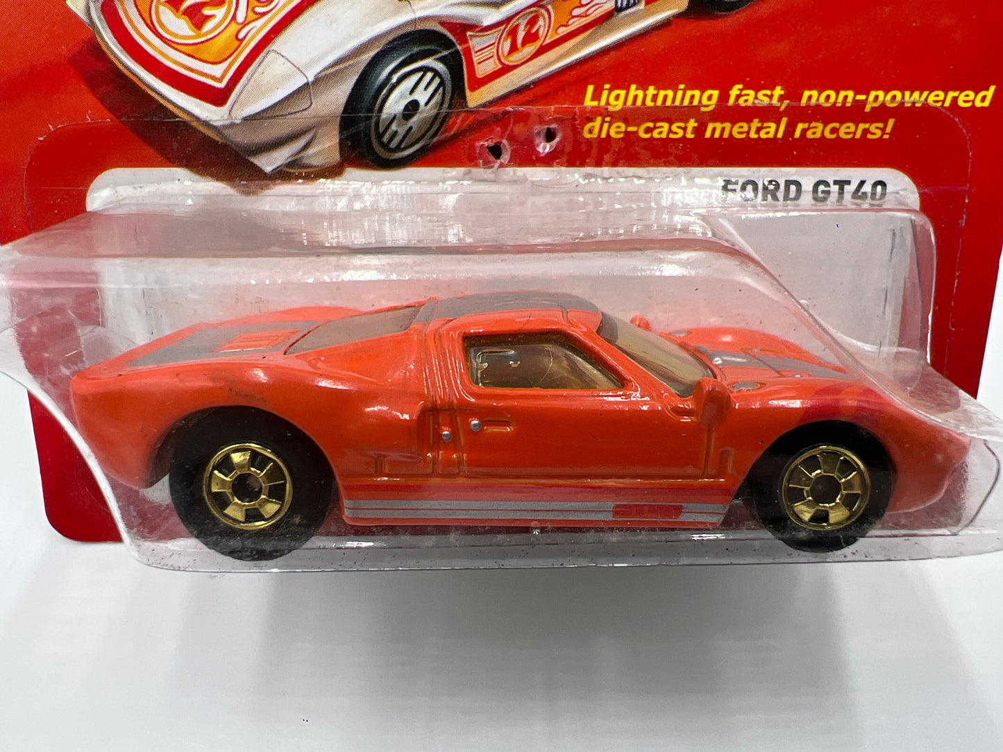 Hot Wheels The Hot Ones Ford GT40 Orange Card Not Perfect 160L