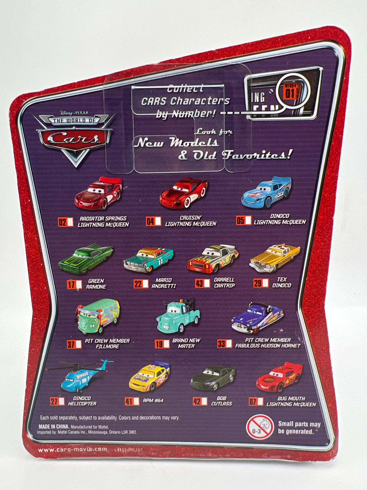 Disney Pixar The World Of Cars #22 Mario Andretti 140H