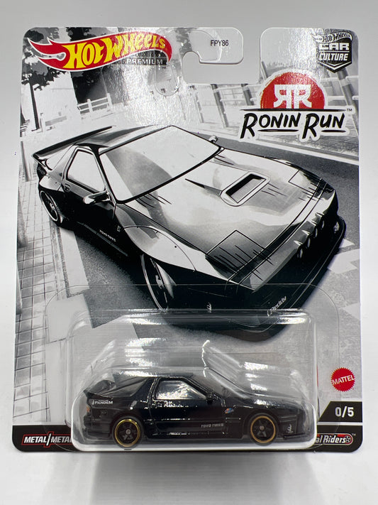 Hot Wheels Premium CHASE Ronin Run #0 Mazda RX7 FC Pandem Black W/Protector