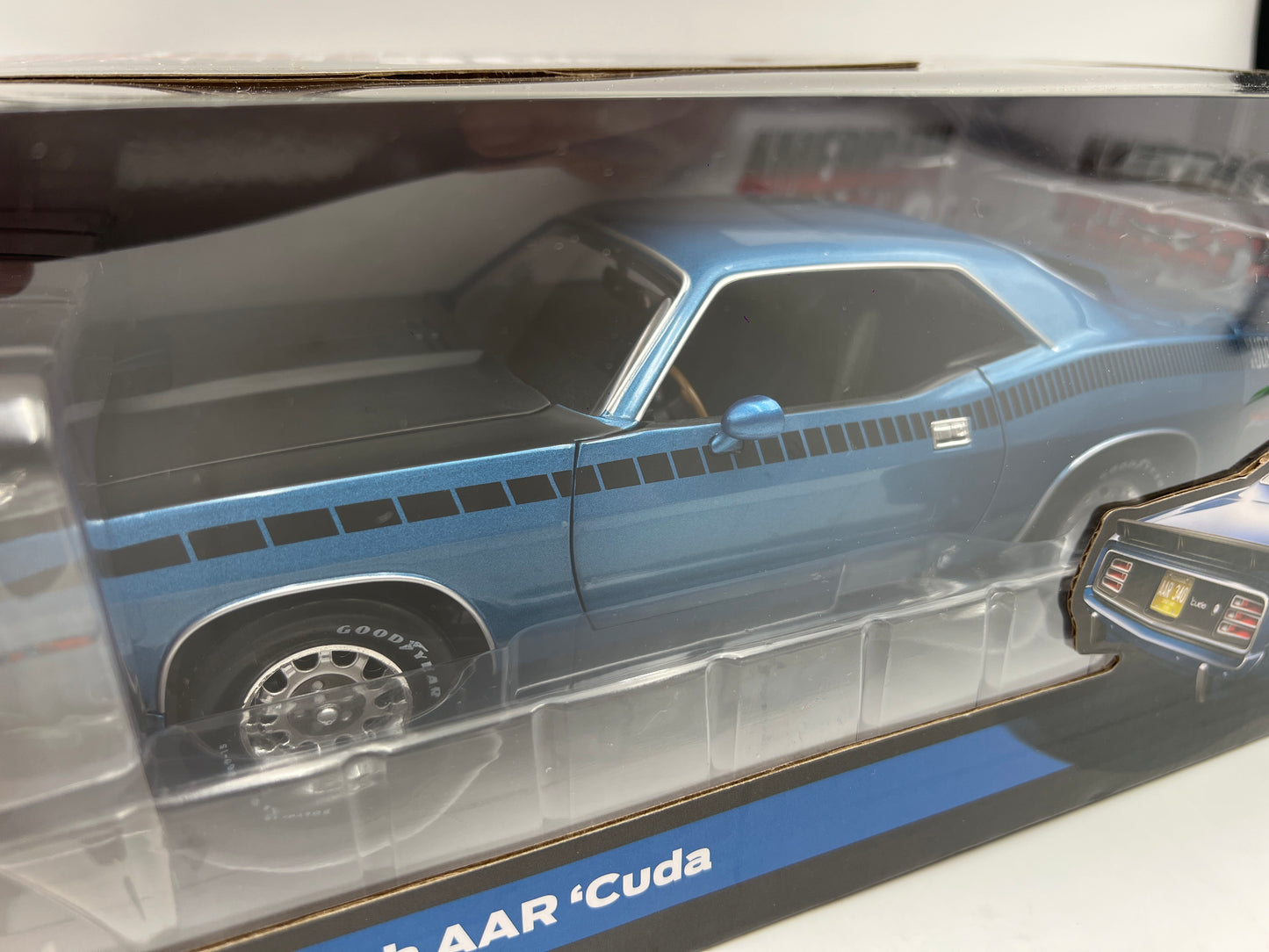 Auto World 1:18 Scale American Muscle 30th Anniversary 1970 Plymouth AAR Cuda Blue VHTF