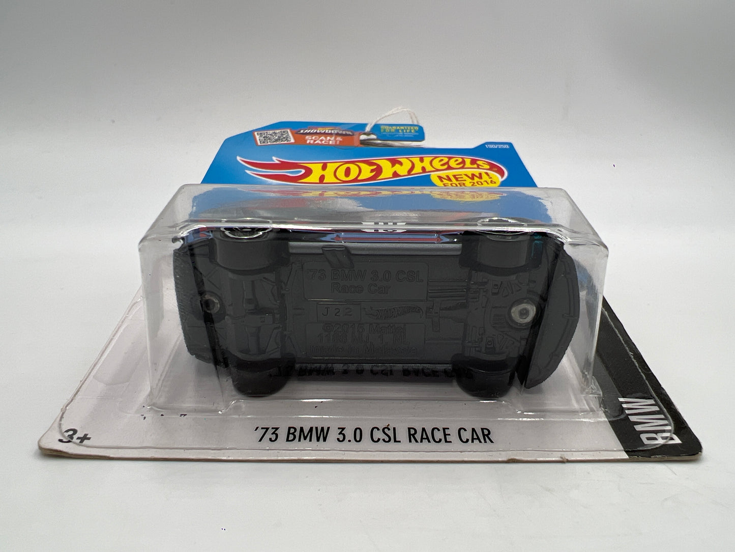 2016 Hot Wheels BMW #190 73 BMW 3.0 CSL Race Car Black 104C