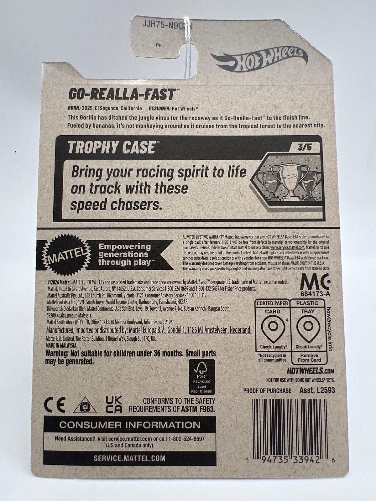 2026 Hot Wheels N Case #239 Go-Realla-Fast