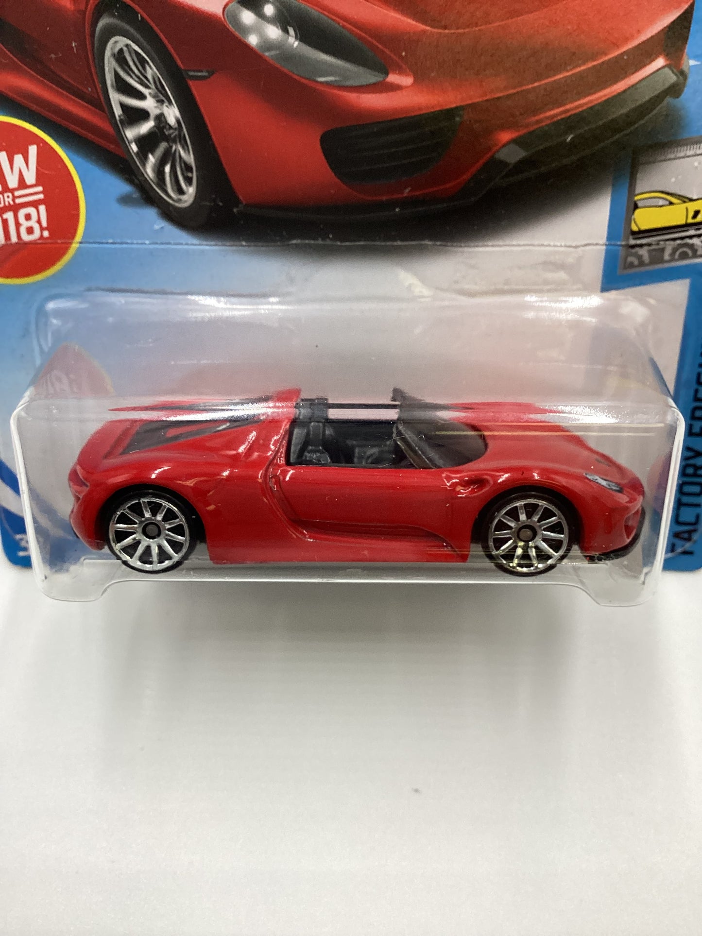 2018 Hot Wheels #292 Porsche 918 Spyder 100D