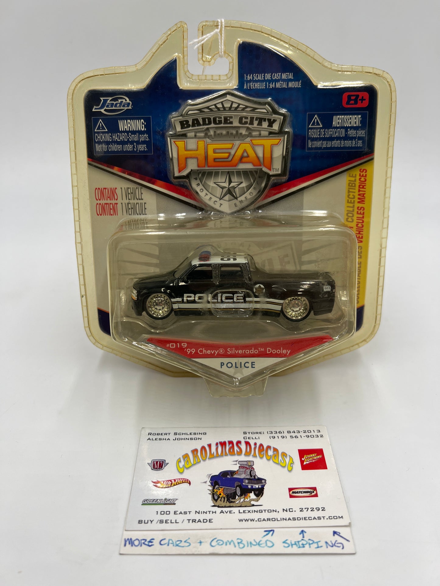2010 Jada Badge City Heat Wave 2 #19 99 Chevy Silverado Dooley Police 186B