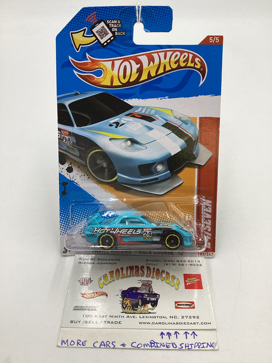 2012 Hot Wheels Thrill Racers Race Course #185 24/Seven Light Blue 68B