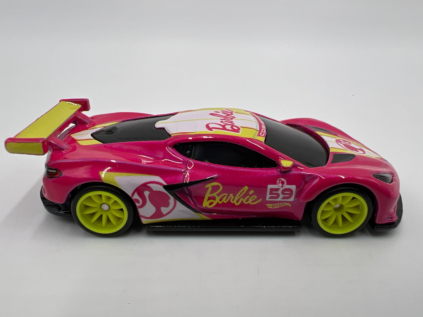 Hot Wheels 1/64 Premium Barbie Corvette C8.R Pink Loose