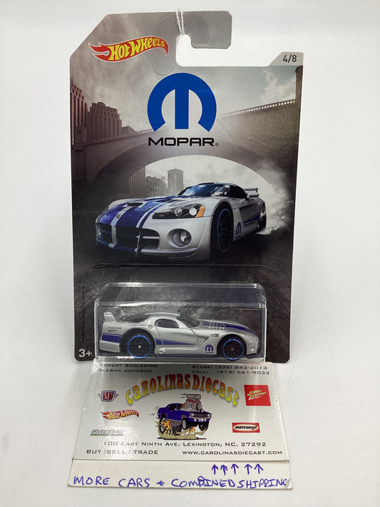 Hot wheels Exclusive Mopar Series #4 Dodge Viper GTS-R Silver