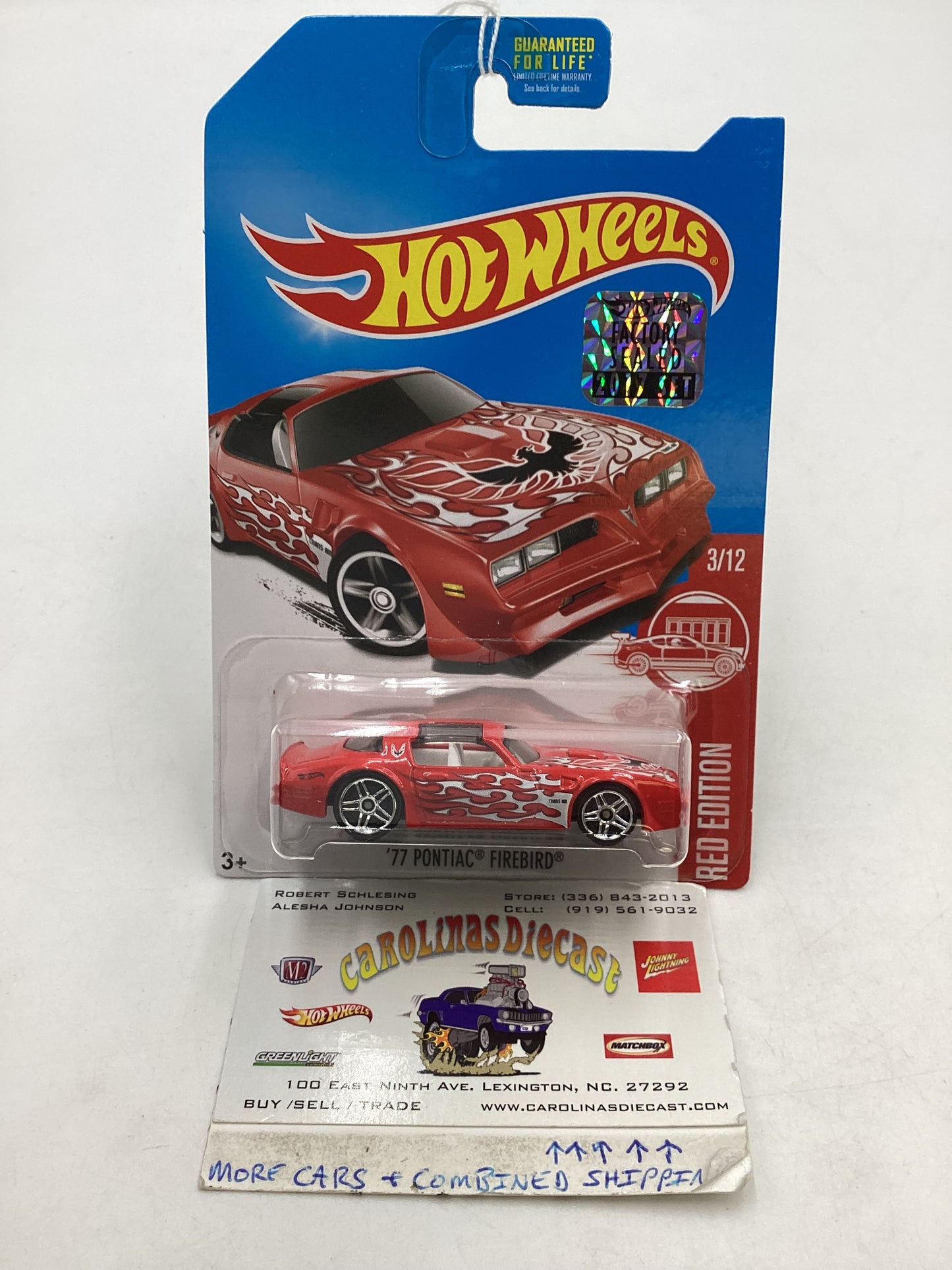 2017 Hot Wheels Factory Sealed Target Exclusive 77 Pontiac Firebird W/Protector