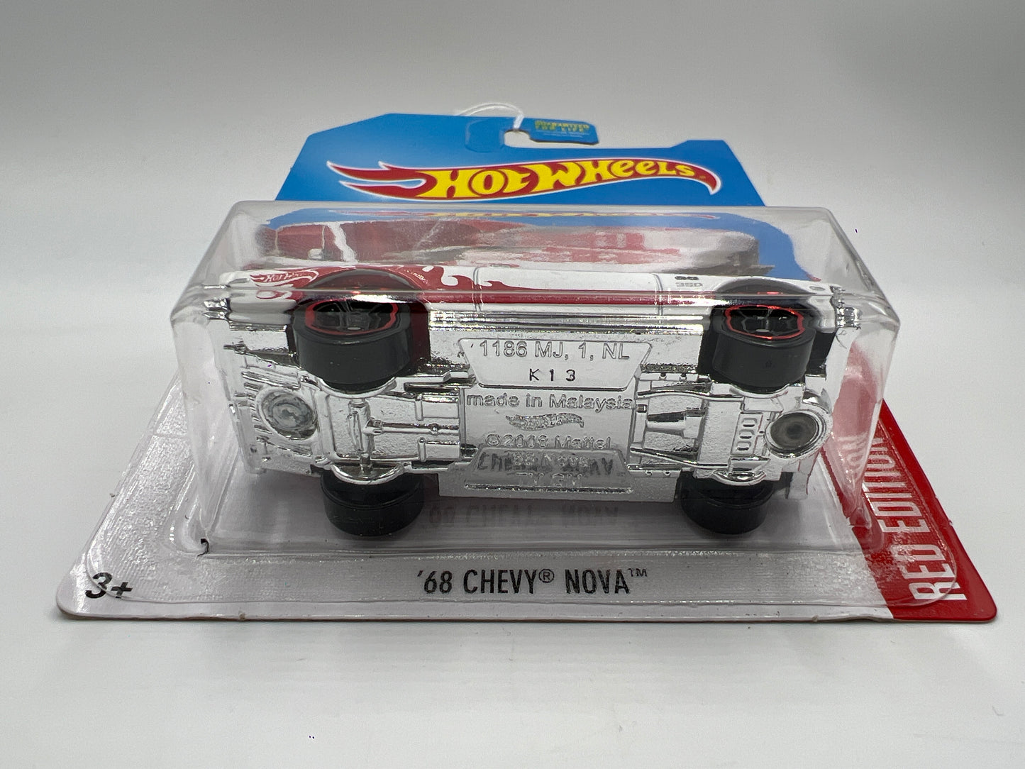 Hot Wheels Target Red Edition 68 Chevy Nova White 148C