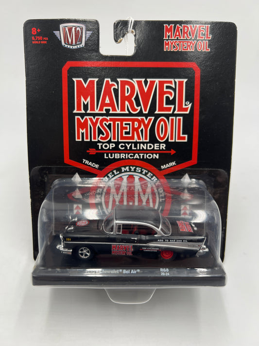 M2 Machine Auto-Drivers Marvel Mystery Oil 1957 Chevrolet Bel Air Black R68 190D