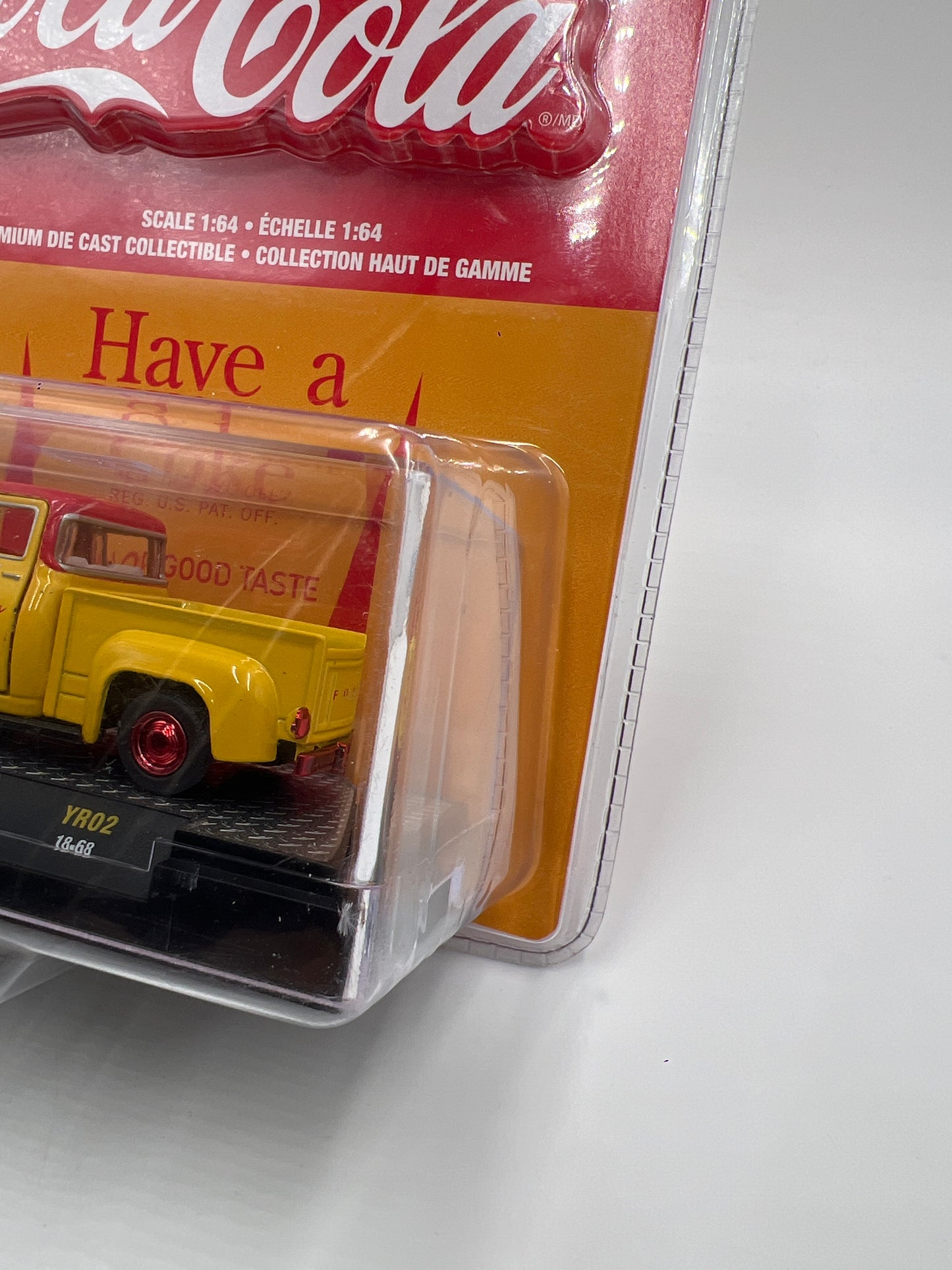 M2 Machines Coca Cola CHASE 1956 Ford F-100 Truck Yellow YR02