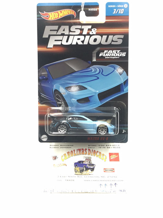 2023 hot wheels fast and furious Series 3  #3 Mazda RX-8