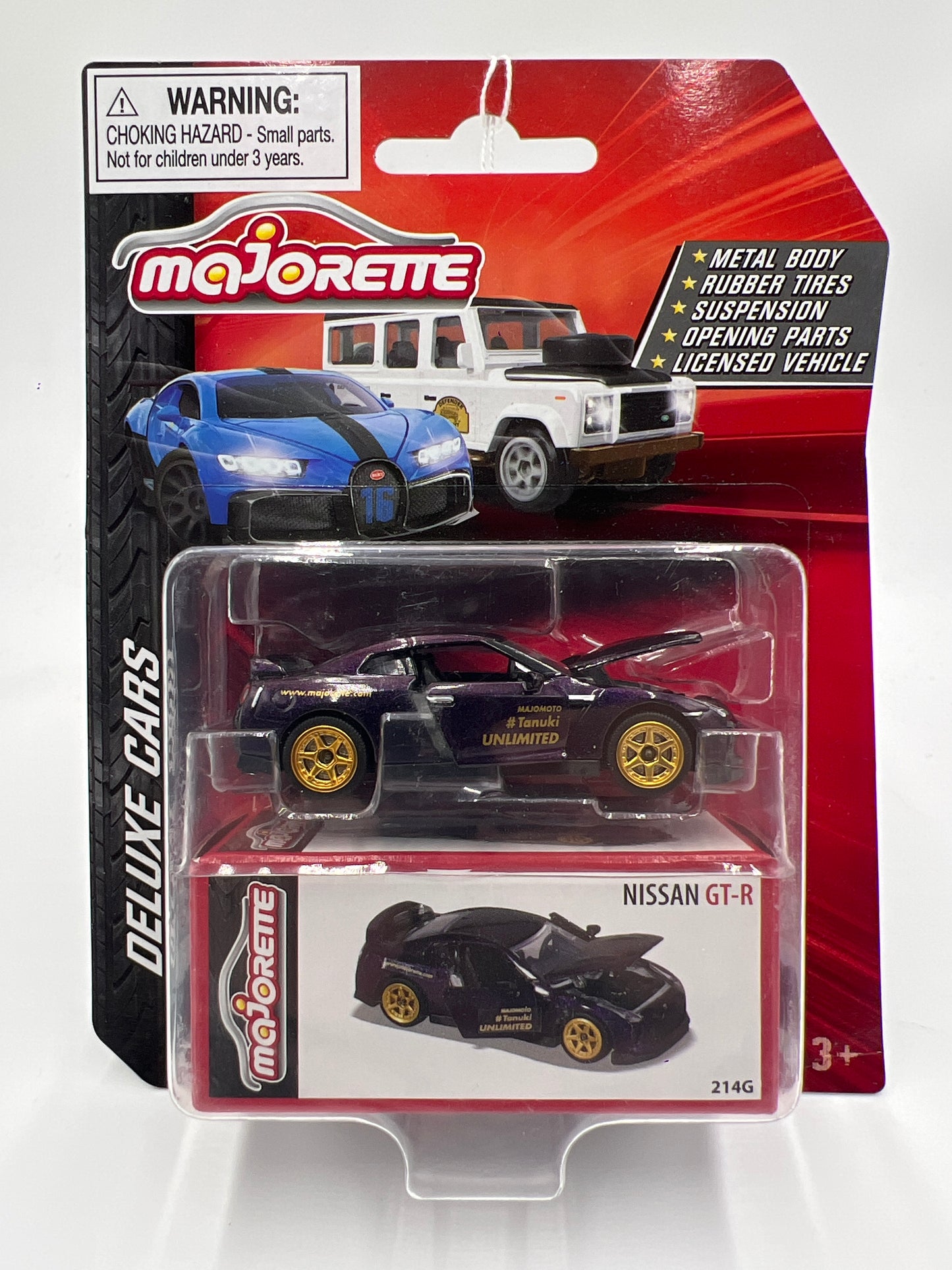 Majorette Deluxe Cars Nissan GT-R Purple 111F